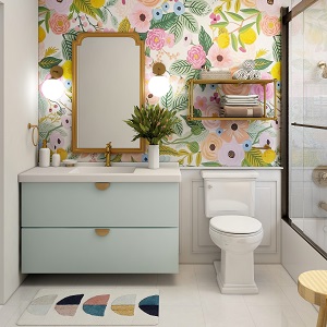 Цветная и яркая ванная комната: как преобразить санузел в Марьяновке - maryanovka.mebel54.com | фото